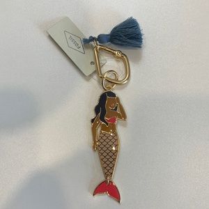 Mermaid Fossil Fob/Keychain with dust bag and tin